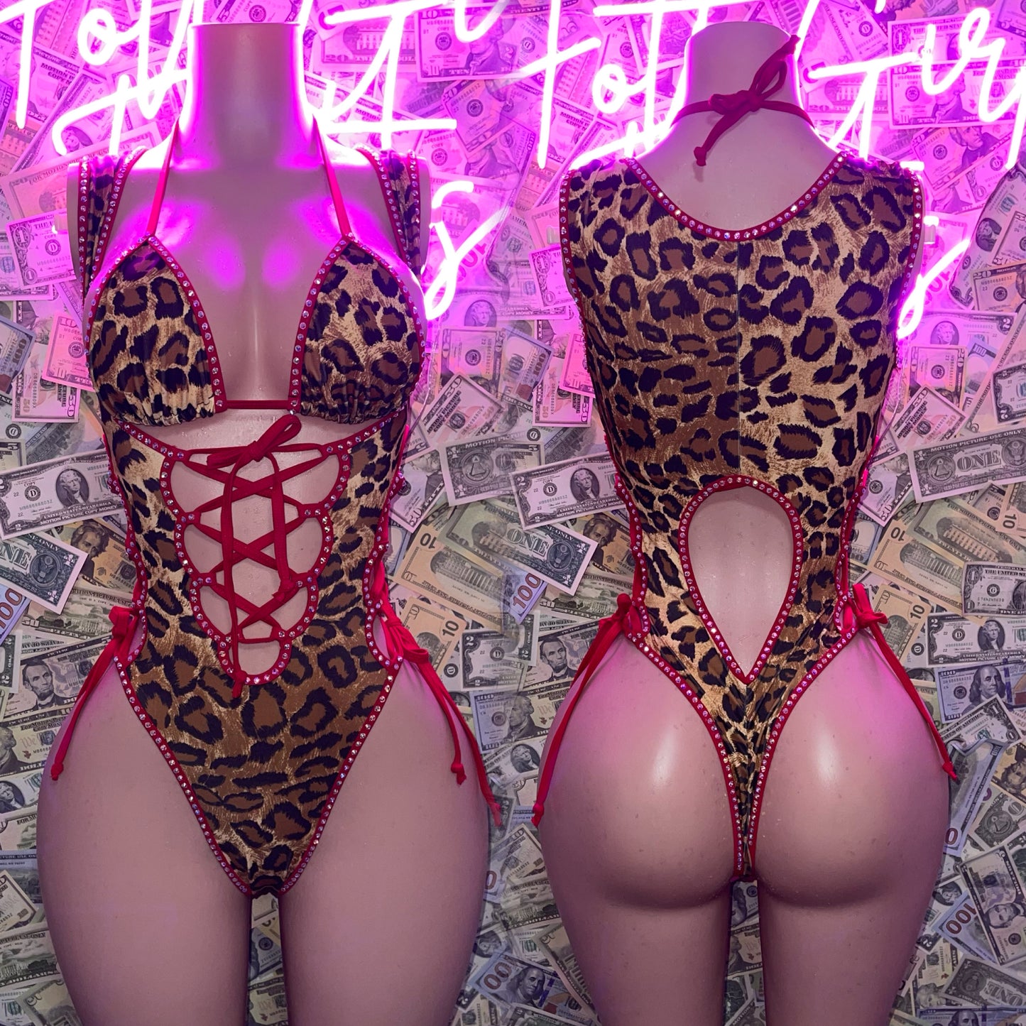 SCRUNCH BUTT SPOTTED 2PC | OSFM