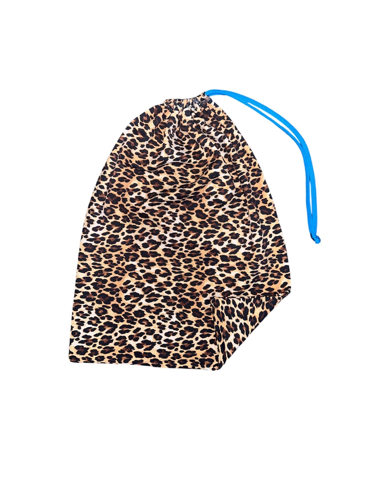 blue spotted money bag