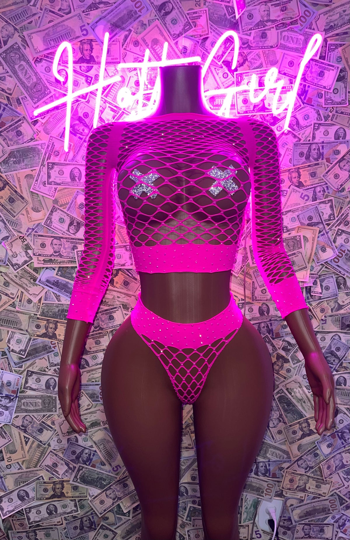 FISHNET SET | PASTIES NOT INCLD