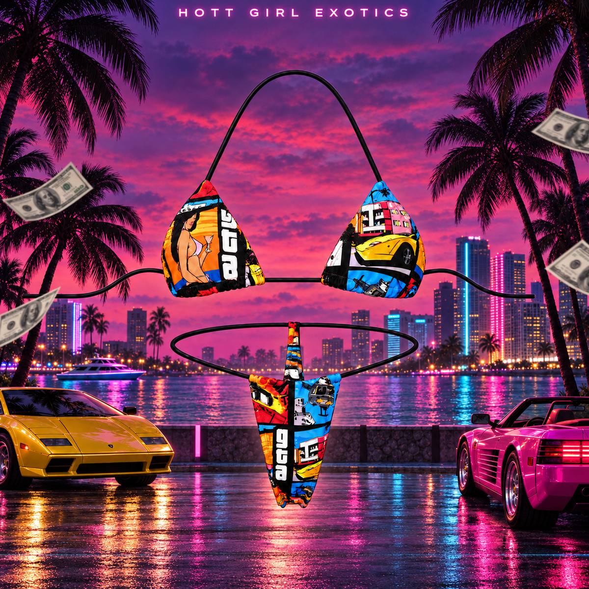 MIDNIGHT IN MIAMI MICROKINI